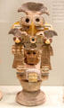 Teotihuacan earthenware incense burner from central Mexico at Gardiner Museum. Toronto, ON.