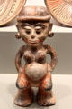 Costa Rica earthenware standing female figure from Guanacaste-Nicoya zone at Gardiner Museum. Toronto, ON.