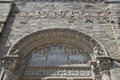 Carvings over Avenue Road portal to Royal Ontario Museum. Toronto, ON.