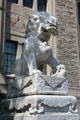 Antique Chinese lion outside Royal Ontario Museum. Toronto, ON.