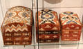 Mi'kmaq porcupine quill nesting boxes from Atlantic Canada at Royal Ontario Museum. Toronto, ON.