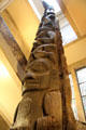 Nisga'a carved cedar mortuary pole from Ank'idaa, Nass River, BC at Royal Ontario Museum. Toronto, ON.