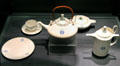 Earthenware tea & coffee service by Christiaan Johannes van der Hoef made by Zuid-Holland Pottery of Gouda, Netherlands at Royal Ontario Museum. Toronto, ON.