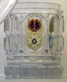 Pressed glass tumbler by Baccarat of France at Royal Ontario Museum. Toronto, ON.