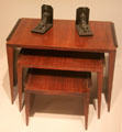 Art Deco nesting tables & bronze bookends from France at Royal Ontario Museum. Toronto, ON.