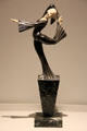 Art Deco bronze, onyx & ivory sculpture of woman dancing by M. Lucas of France at Royal Ontario Museum. Toronto, ON.