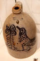 Salt-glazed stoneware jug by Patton & Co of Toronto, ON at Royal Ontario Museum. Toronto, ON.