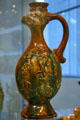 Glazed earthenware ewar at Royal Ontario Museum. Toronto, ON.