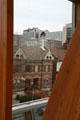 Victorian streetscape seen through front windows of Art Gallery of Ontario. Toronto, ON.