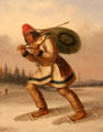 Indian Trapper on Snowshoes painting by Cornelius Krieghoff at Art Gallery of Ontario. Toronto, ON