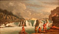 Indians Salmon Fishing, Kettle Falls painting by Paul Kane at Art Gallery of Ontario. Toronto, ON