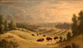 Landscape in Foothills with Buffalo Resting painting by Paul Kane at Art Gallery of Ontario. Toronto, ON.