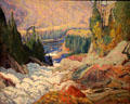 Fall, Montreal River painting by J.E.H. Macdonald at Art Gallery of Ontario. Toronto, ON.