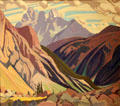 Mount Goodsir, Yoho Park painting by J.E.H. Macdonald at Art Gallery of Ontario. Toronto, ON.