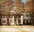 Houses on Richmond Street, Toronto painting by Lawren Harris at Art Gallery of Ontario. Toronto, ON.