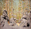 Winter Woods painting by Lawren Harris at Art Gallery of Ontario. Toronto, ON.