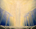 Figure with Rays of Light painting by Lawren Harris at Art Gallery of Ontario. Toronto, ON.