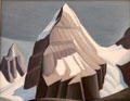 Mount Lefroy painting on board by Lawren Harris at Art Gallery of Ontario. Toronto, ON.