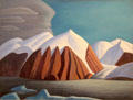 Arctic Peaks, North Shore, Baffin Island painting by Lawren Harris at Art Gallery of Ontario. Toronto, ON.