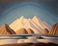 Baffin Island Mountains painting by Lawren Harris at Art Gallery of Ontario. Toronto, ON.