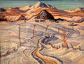 Winter, Charlevoix County, Quebec painting by A.Y. Jackson at Art Gallery of Ontario. Toronto, ON.