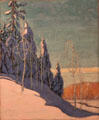 A Clear Winter painting by Arthur Lismer at Art Gallery of Ontario. Toronto, ON.