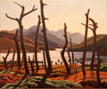 Cranberry Lake painting by Franklin Carmichael at Art Gallery of Ontario. Toronto, ON.