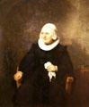Portrait of seated woman with handkerchief by studio of Rembrandt at Art Gallery of Ontario. Toronto, ON.