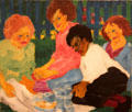 Party Guests II painting by Emil Nolde at Art Gallery of Ontario. Toronto, ON.