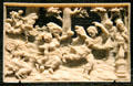 Carved ivory plaque showing Atalanta & Hippomenee story from Germany at Art Gallery of Ontario. Toronto, ON.