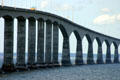 Central sections of Confederation Bridge to PEI to allow ship traffic. PE.