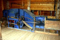 Horse-powered belt-driven threshing machine for wheat, oats or barley at Green Gables. Cavendish, PE.