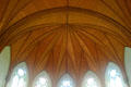 Gothic-style wooden ceiling in St. Mary's Church Indian River. PE.