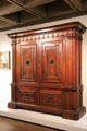 Walnut armoire from Italy at Montreal Museum of Fine Arts. Montreal, QC.