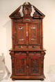 Two-tiered walnut cabinet from France at Montreal Museum of Fine Arts. Montreal, QC.