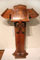 Walnut lectern by Duilio Cambellotti of Rome at Montreal Museum of Fine Arts. Montreal, QC.