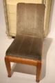 Velvet side chair by Paul Poiret of Paris made by Atelier Martine of Paris at Montreal Museum of Fine Arts. Montreal, QC.