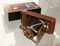 Camera & case by Walter Dorwin Teague made by Eastman Kodak Co. at Montreal Museum of Fine Arts. Montreal, QC.