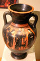 Black-figure amphora by painter of Leagros Group at Montreal Museum of Fine Arts. Montreal, QC.