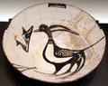 Glazed earthenware bowl with bird from Neyshabur, Iran or Samarqand at Montreal Museum of Fine Arts. Montreal, QC.