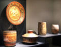 Mayan classic ceramic vessels from Yucatan Peninsula at Montreal Museum of Fine Arts. Montreal, QC.