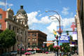 Main Street of Moose Jaw with City Hall. Moose Jaw, SK.