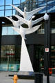 Flying geese sculpture at Conexus Tower on Hamilton St. Regina, SK.