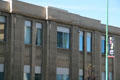 Tyndall limestone facade of former CP Rail Regina Union Station. Regina, SK.