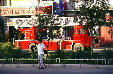 Fire truck on streets of Urumqi. China.