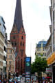 Tower of St Peter's Church. Hamburg, Germany.