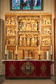 Medieval altar in St Jacobi Church. Hamburg, Germany.