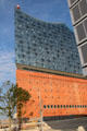 Elbphilharmonie concert hall on Grasbrook Peninsula of Elbe River in HafenCity. Hamburg, Germany