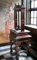 Walnut laundry press from Hamburg home of merchant Peter Rölcke at Hamburg History Museum. Hamburg, Germany.