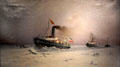 Kaiser Wilhelm II Aboard the Icebreaker "Berlin" painting by Robert Parlow at International Maritime Museum. Hamburg, Germany.